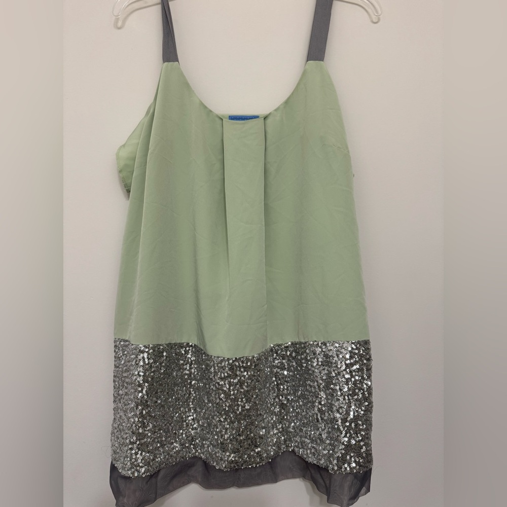 Glitter Mint Top